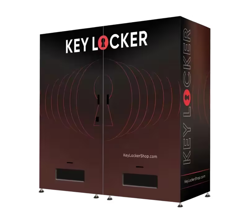 KeyLocker Vending Machine with benefits overlay